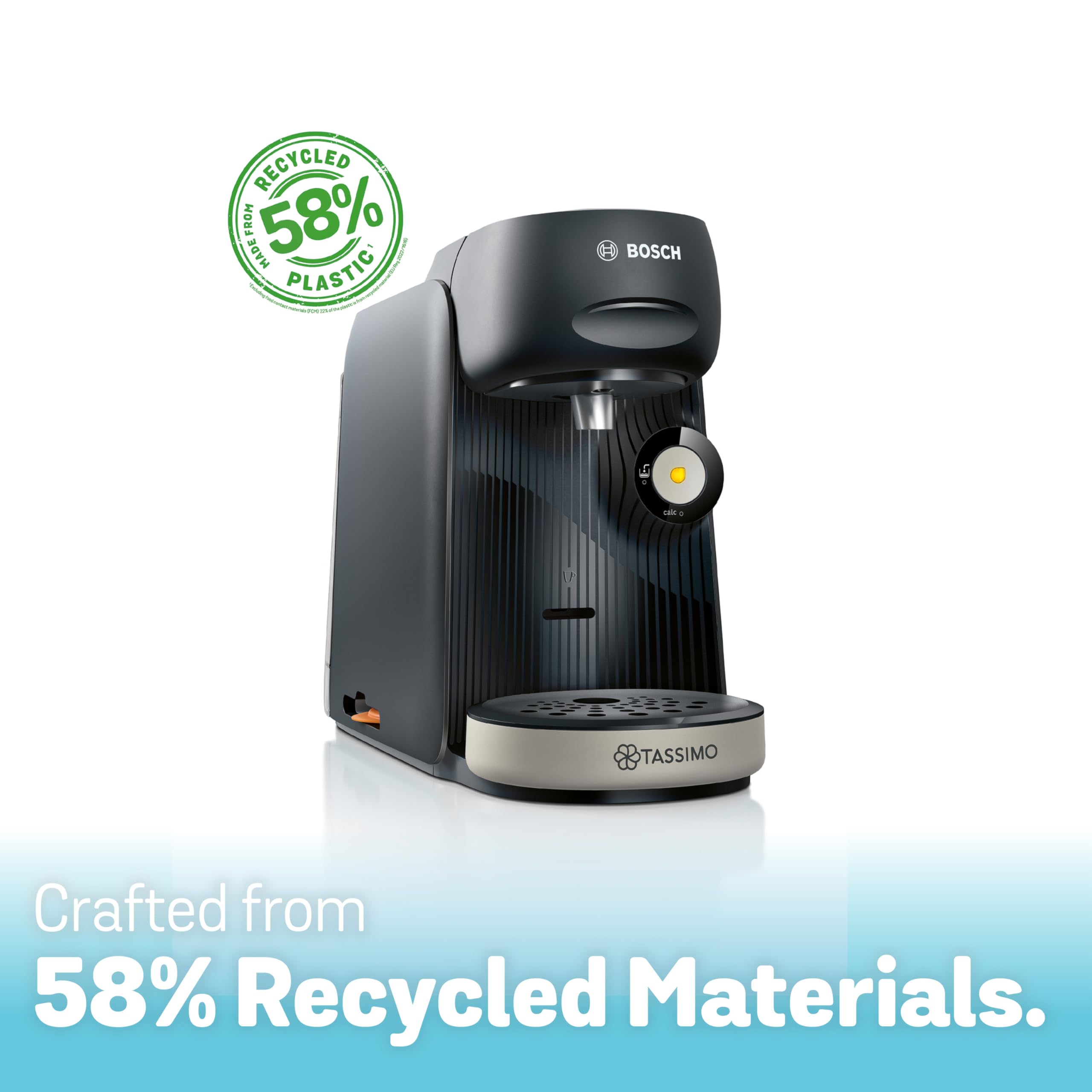 Tassimo by Bosch, Finesse Classic Friendly, máquina de café en cápsulas, TAS1620GB, con INTELLIBREW, compatible con 50 bebidas diferentes, 0,7 litros, color negro