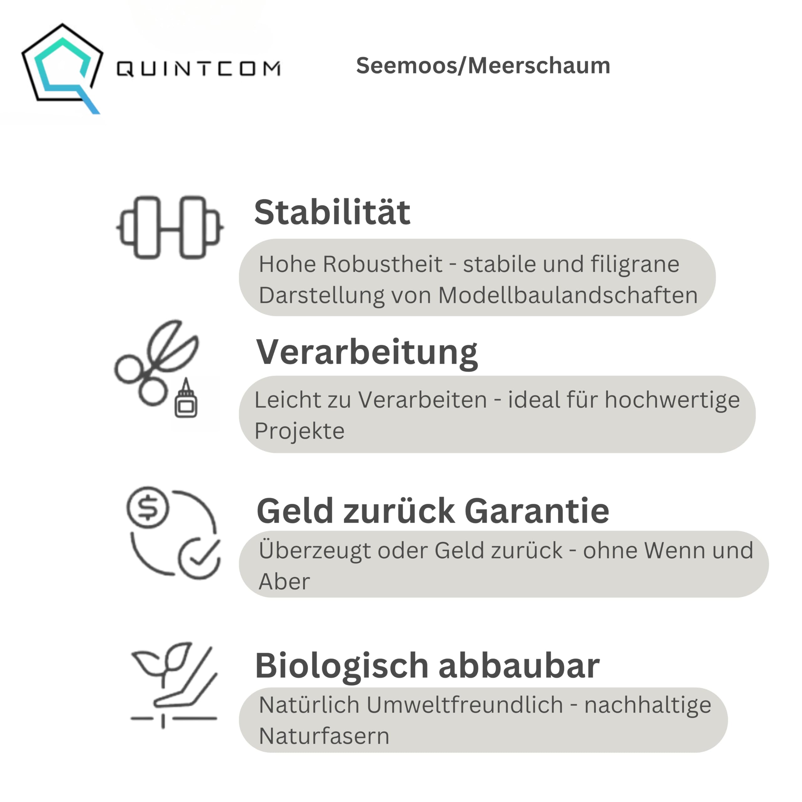 Meerschaum/Seemoos Modellbau Zubehör Pflanzenmaterial für Bäume und Büsche in Modellbauwäldern. Sea Moss für Modellbäume Karton 30cmx20cmx14cm Architekturbäume