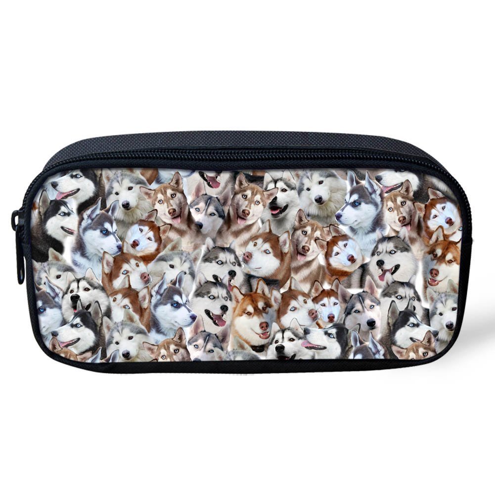Showudesigns Animal Pencil Case Pen bag Kids School Supplies?Cancelleria della Dedium horse white