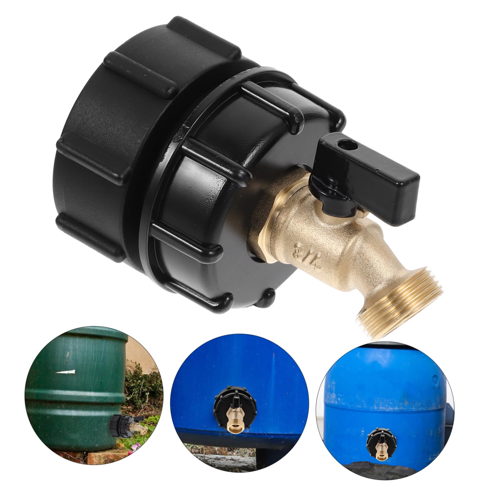 BESPORTBLE 3 Szt Zawory Do Węży Ogrodowych Kran Adapter Do Zbiornika Na Wodę Ibc Złączki Do Zbiorników Na Wodę Ibc Adapter Do Beczek Tonowych Ibc Kran Do Zbiornika Na Wodę Ibc Do Kranu
