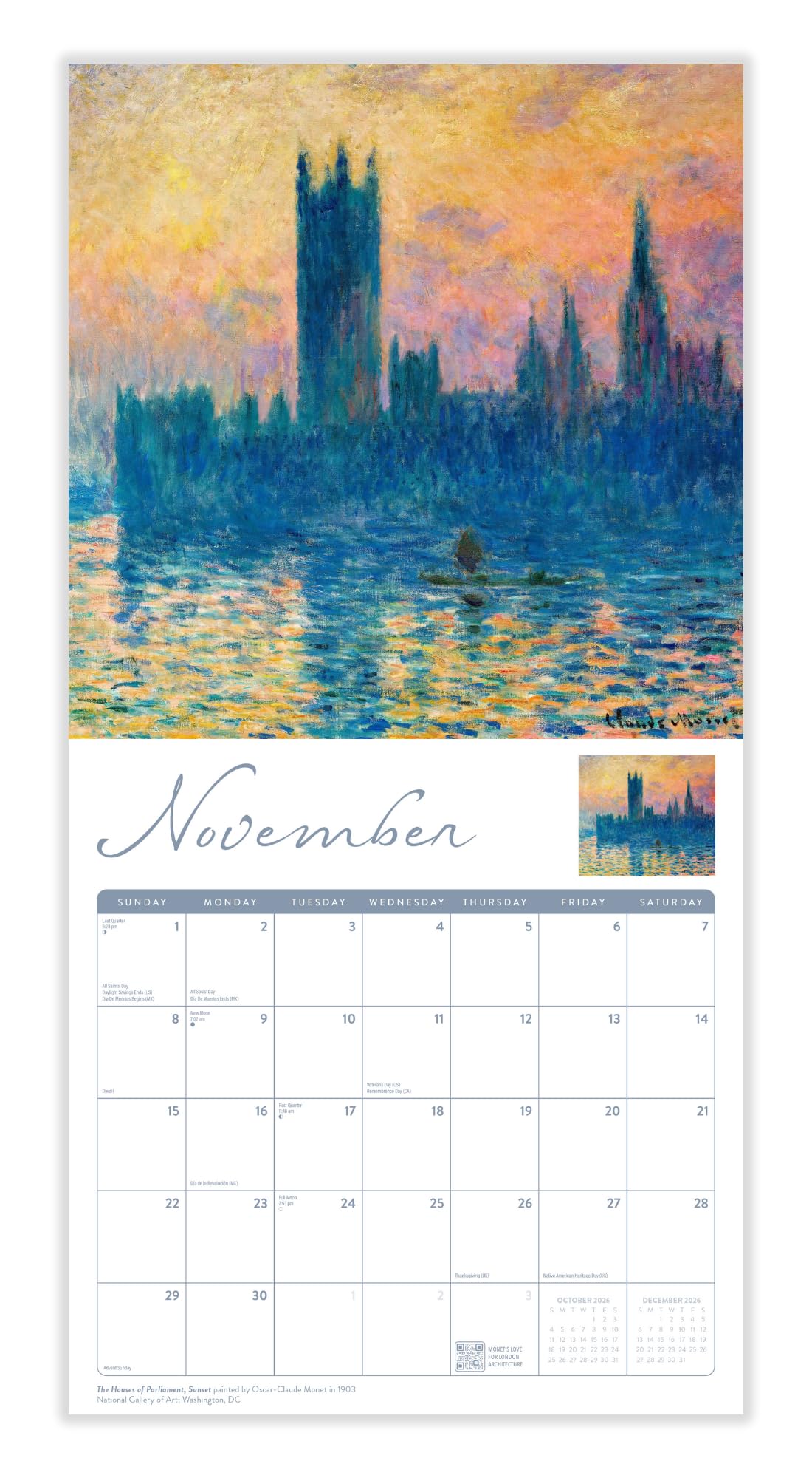 Buying Monet Slimline Calendar 2026? Simply order online