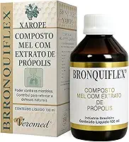 Bronquiflex Veromed 100ml Xarope Mel Extrato de Própolis Alívio da Tosse Dor Garganta