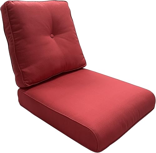 Miniatura 6 de HUMMUH Silla mecedora giratoria de ratán de 3 piezas para exteriores, juego de conversación de muebles de bistró de patio, silla de mimbre acolchada