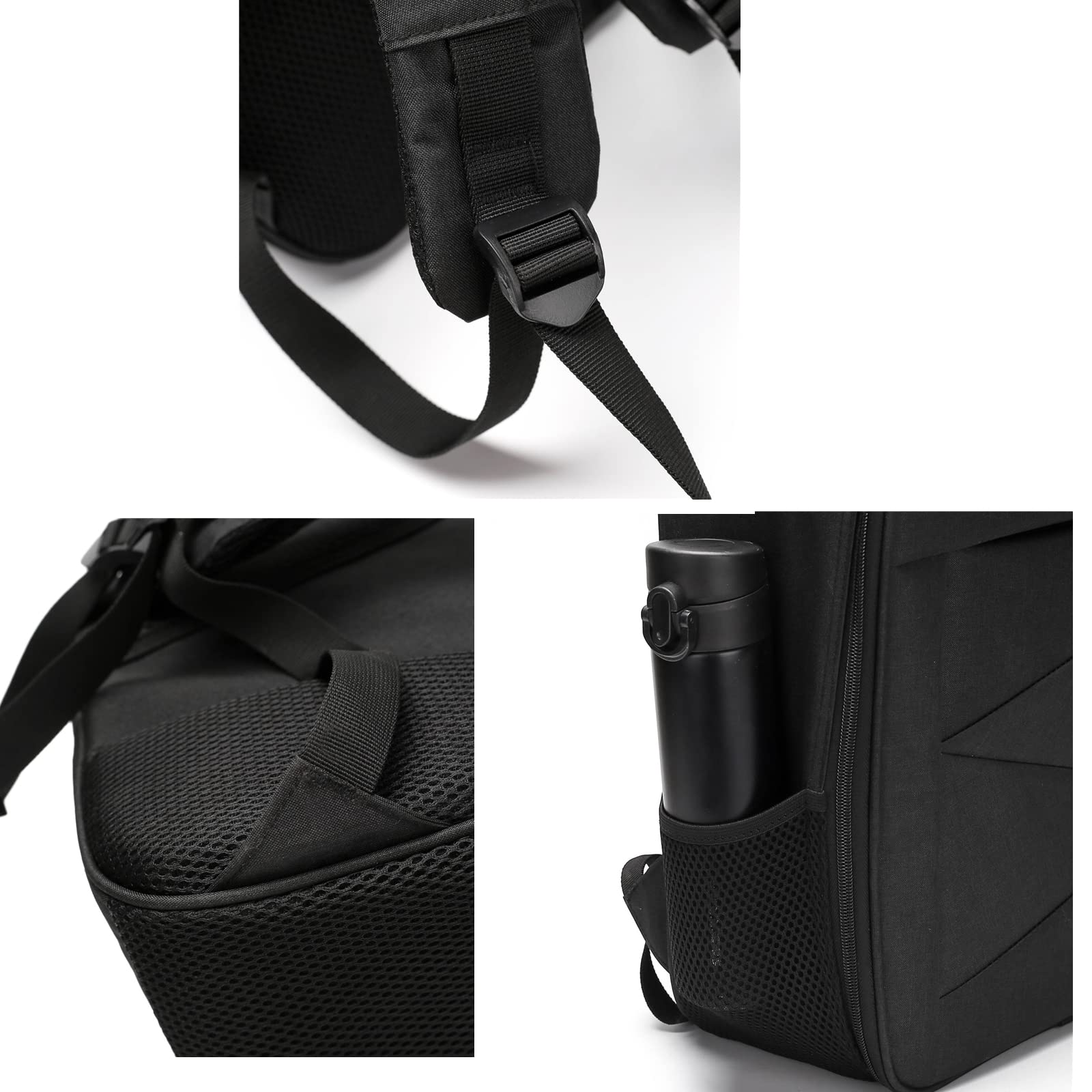 Tragbarer Rucksack Kompatibel für DJI FPV, Stoßfeste Aufbewahrungstasche für FPV Drone Full Set Zubehör - Schwarz
