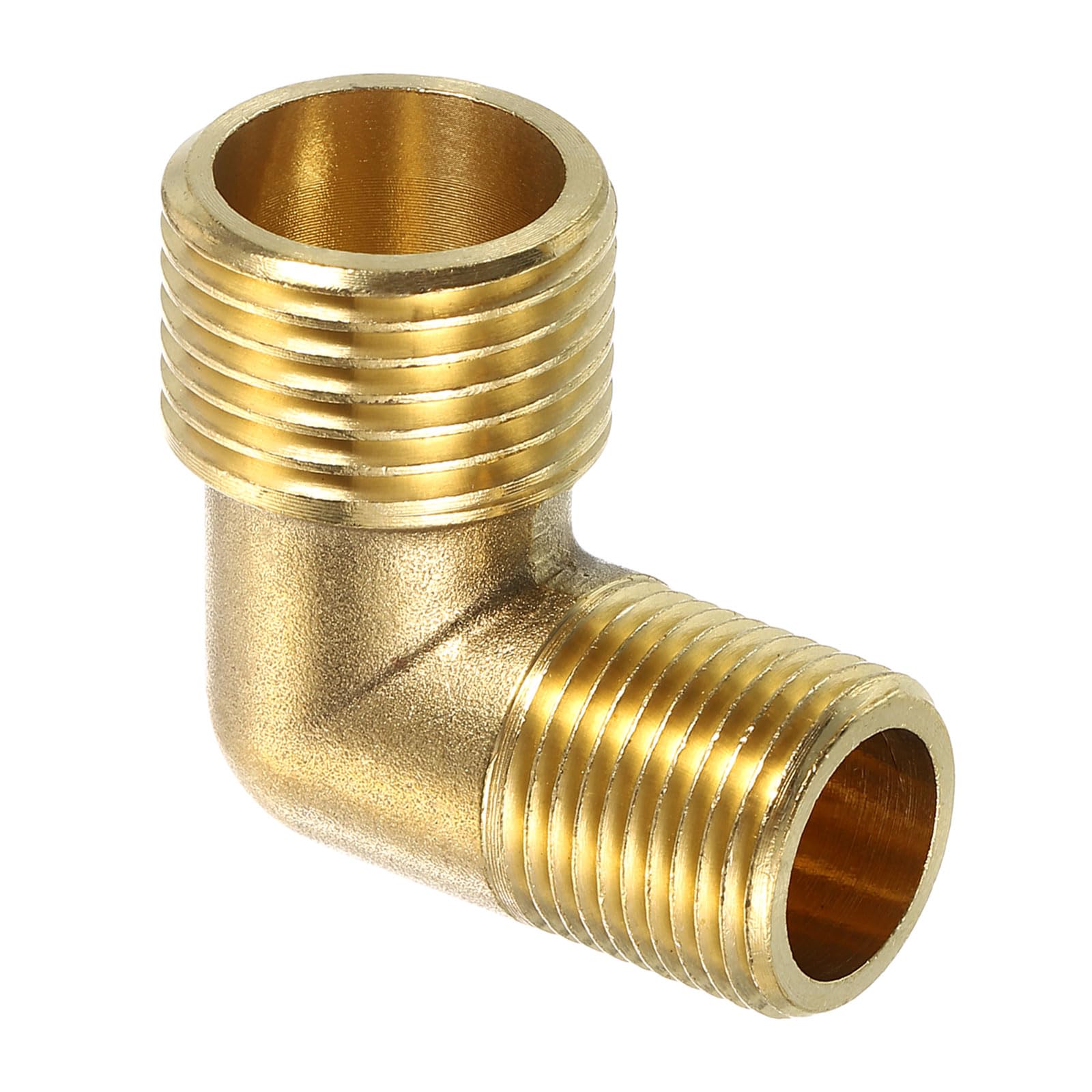 Coude 90° en laiton 1/2" x 3/8" NPT mâle, étanchéité totale pour huile et carburant