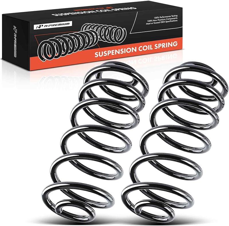A-Premium 2Pcs Rear Suspension Coil Spring Set Compatible with Chevrolet Malibu 2004-2012 & Pontiac G6 2006-2010 & Saturn Aura 2007-2009, Driver and Passenger Side Replace# 15829443