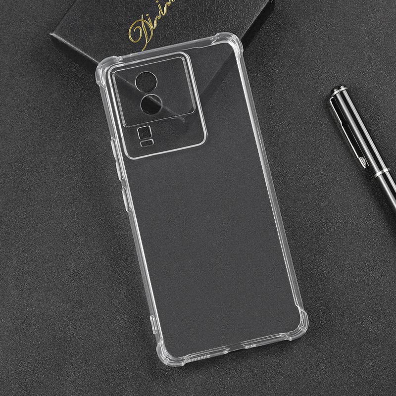 Image of for Back Case Cover Bumper Flexible Silicone Transparent Back Cover for Vivo iQOO Neo 7 / iQOO Neo 7 Pro - Transparent