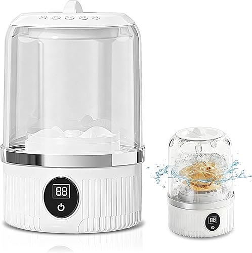 Lavadora portátil, lavadora compacta que limpia profundamente ropa pequeña, calcetines, ropa interior, mini lavadora recargable para apartamentos,