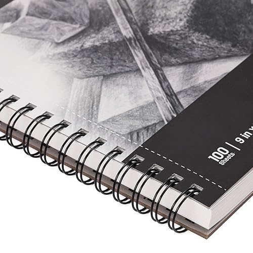 Miniatura 4 de Tienda Basics - Bloc de dibujo 9x12pulgadas 67lb100gm 100hojas color blanco