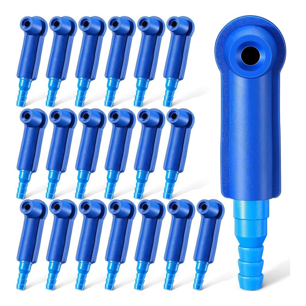 Gokoti Kit Ricambio Spurgo Freni 20 Pezzi – Adattatori In Plastica Per Pompa Olio Auto, Connettori Per Tubi Di Sfogo, Compatibili Con Camion