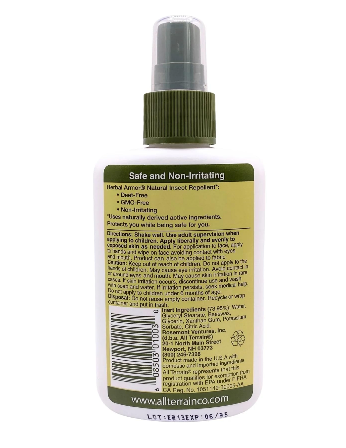 Herbal Insect Repellent Spray 4 OZ