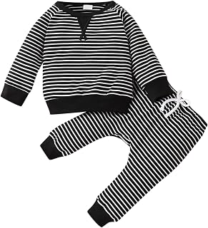 Terno de corrida 5 t para meninos, meninos, meninas, listrado patchwork, blusa de manga comprida, blusa de