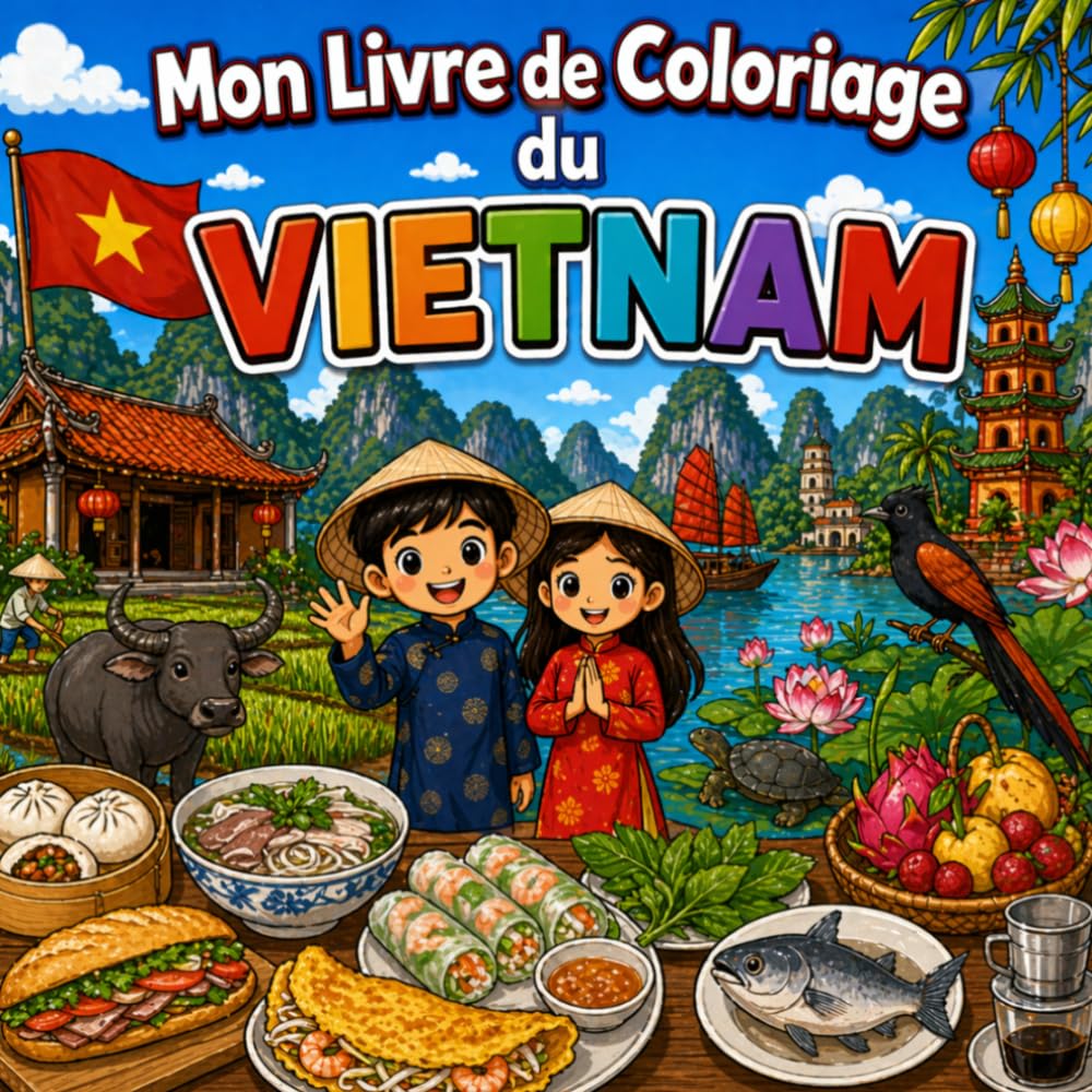 Mon livre de coloriage du Vietnam
