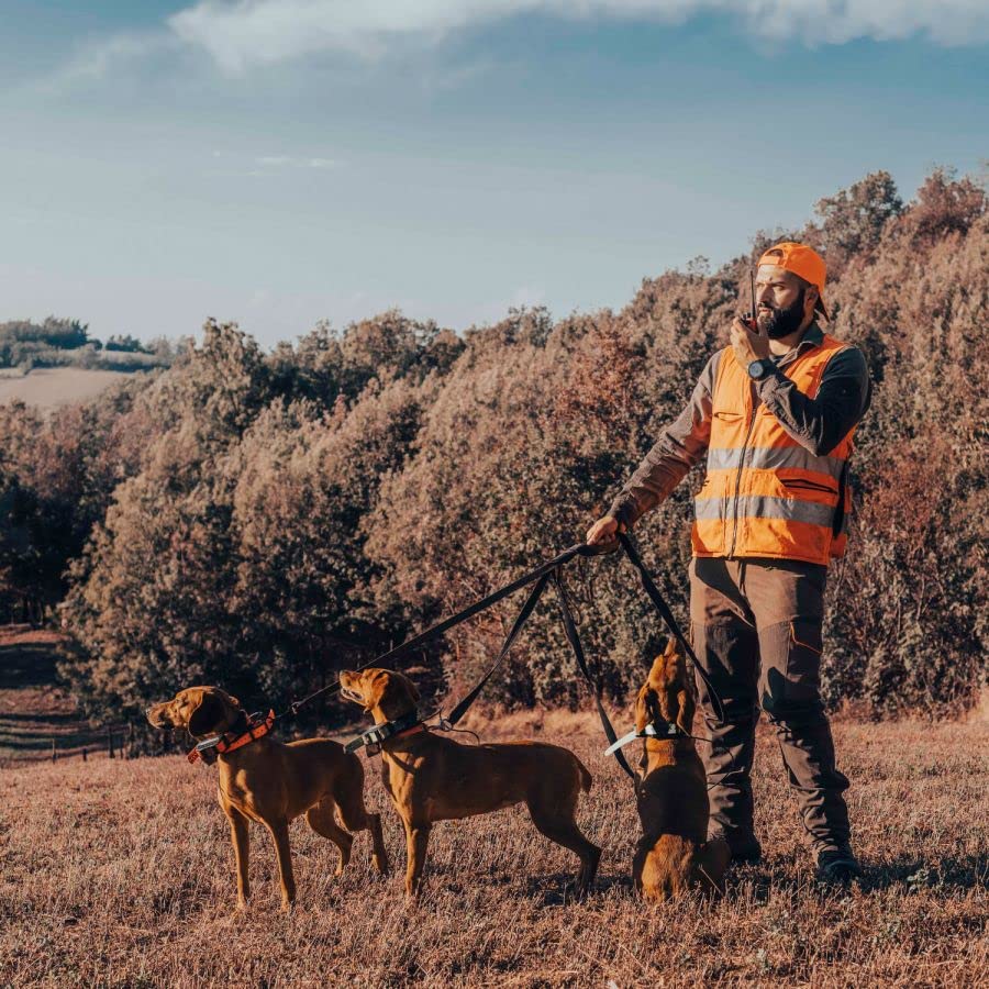 Midland- Walkie Talkie Profesional Largo Alcance G13 Blaze, Emisora Trekking y Outdoor, 99 Canales PMR446, Impermeable IPX4, 12Km, VOX y Canal RRM, Batería Li-Ion 2600mAh hasta 40H, Moassy Oak Naranja