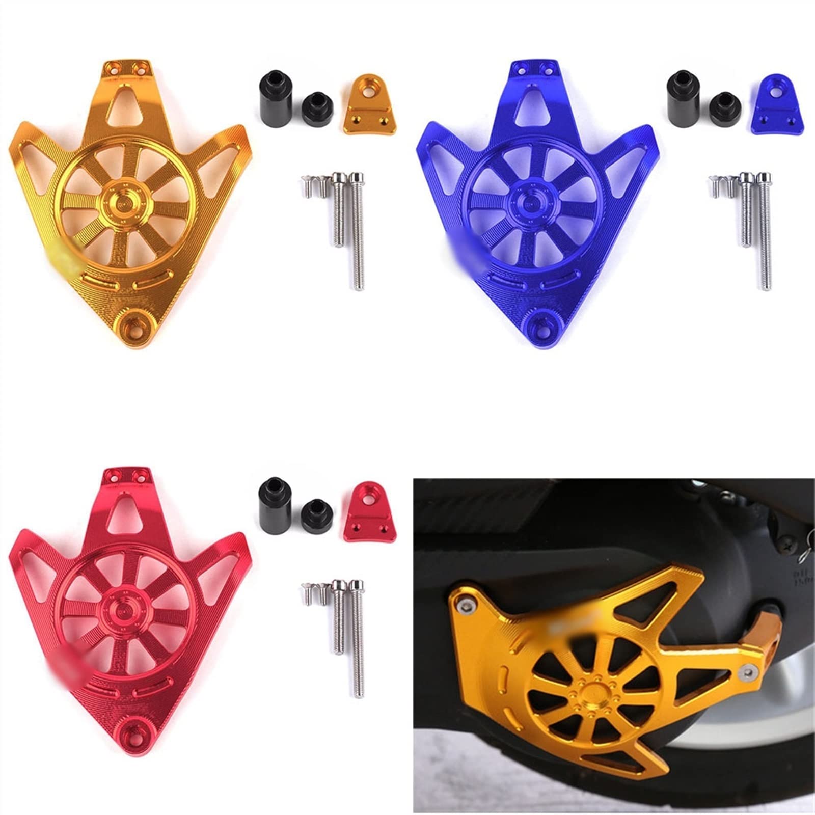 Accessori per motociclette Per Yamaha AEROX 155 NVX 2017 Accessori Moto Di Alluminio CNC Motore Protezione Della Cassa Cursore Copertura | Orange