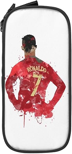Miniatura 2 de Ronaldo #7 Cr7 - Estuche para lápices de gran capacidad para oficina, universidad, gran capacidad de almacenamiento, bolsa de alta capacidad, bolsa