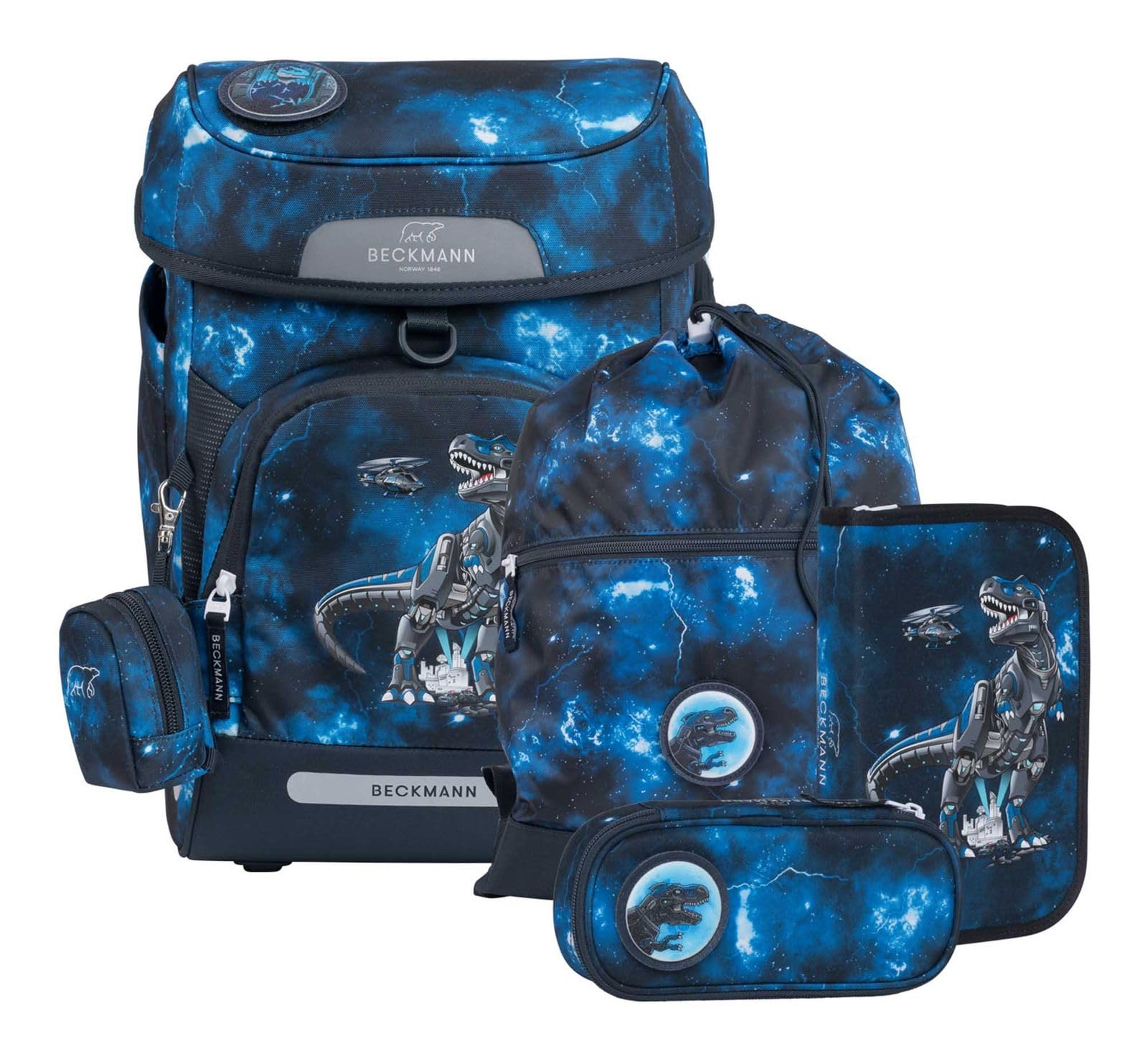Sac d'école Plus Air Schoolbag résistant Tech Rex Beckmann contre le mal de dos
