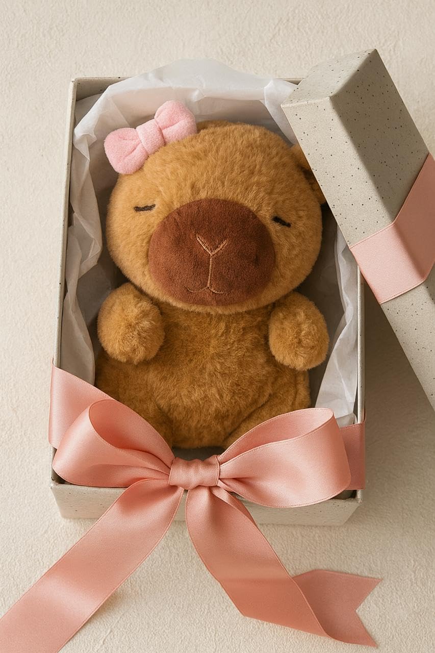SCOOBA Super Soft Bow Capybara Soft Toy (Bow Tiny Capybara) 1