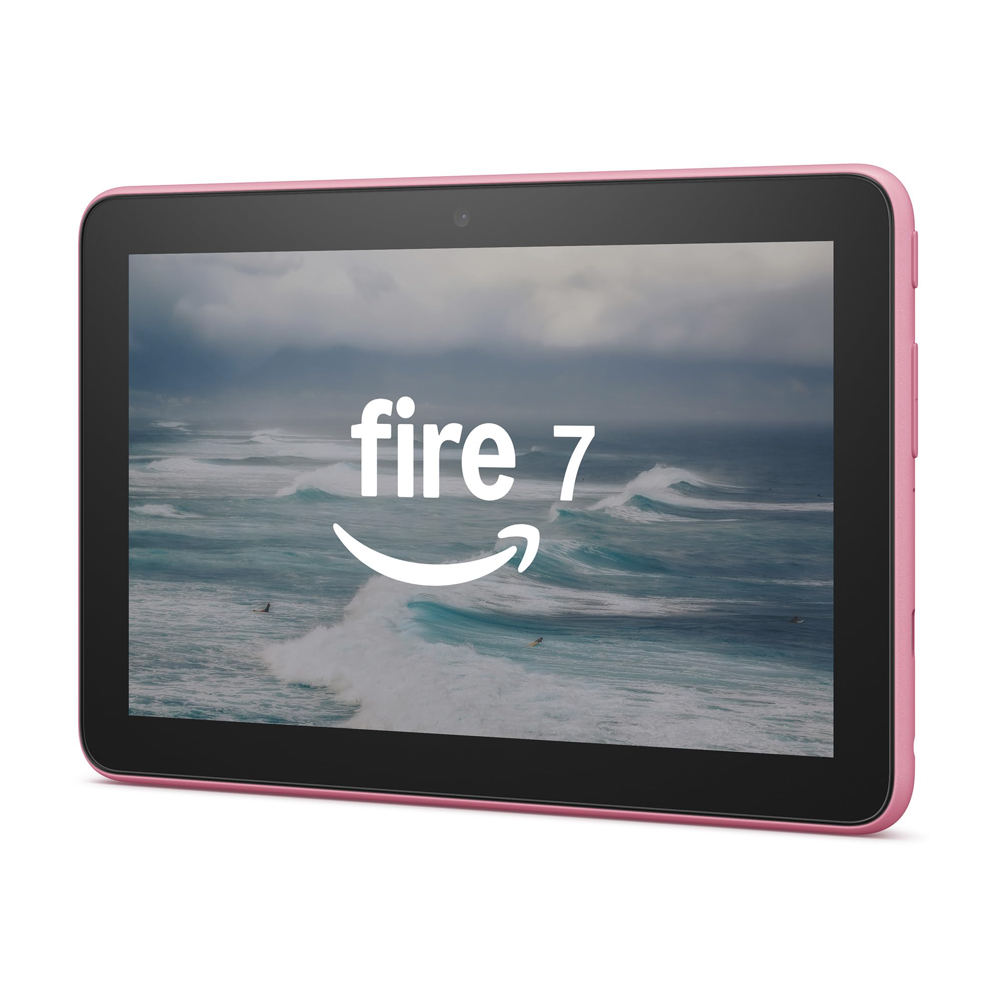 amazon fire 7 tablet (newest model) 7” display, read and watch, under $80 with 10-hour battery life, 32 gb, rose