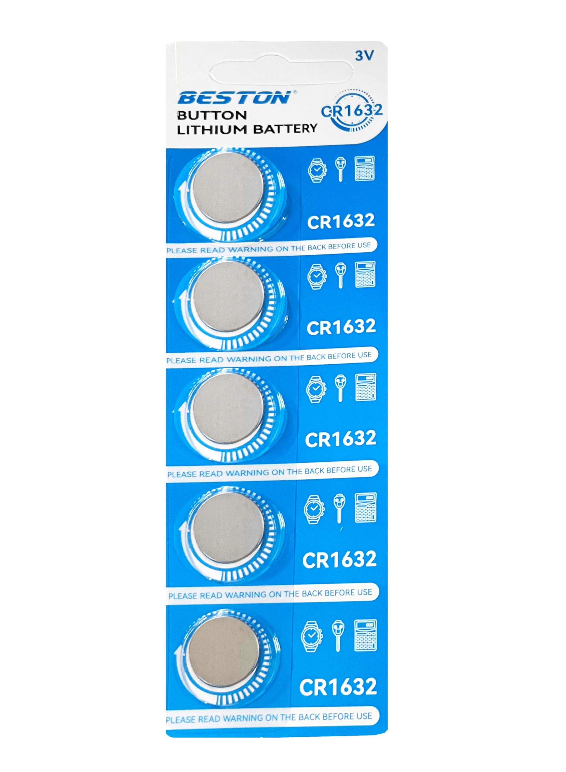 CR 1632 Lithium Battery 3V - Pack of 5