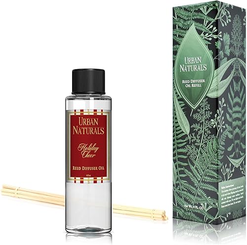 Miniatura 270 de Urban Naturals Reed Diffuser Oil Refill Ocean Mist Sea Salt with Salt Spray, Violet Leaf, Sea Grass, Driftwood 8 oz + Free Reed Sticks, Made in The