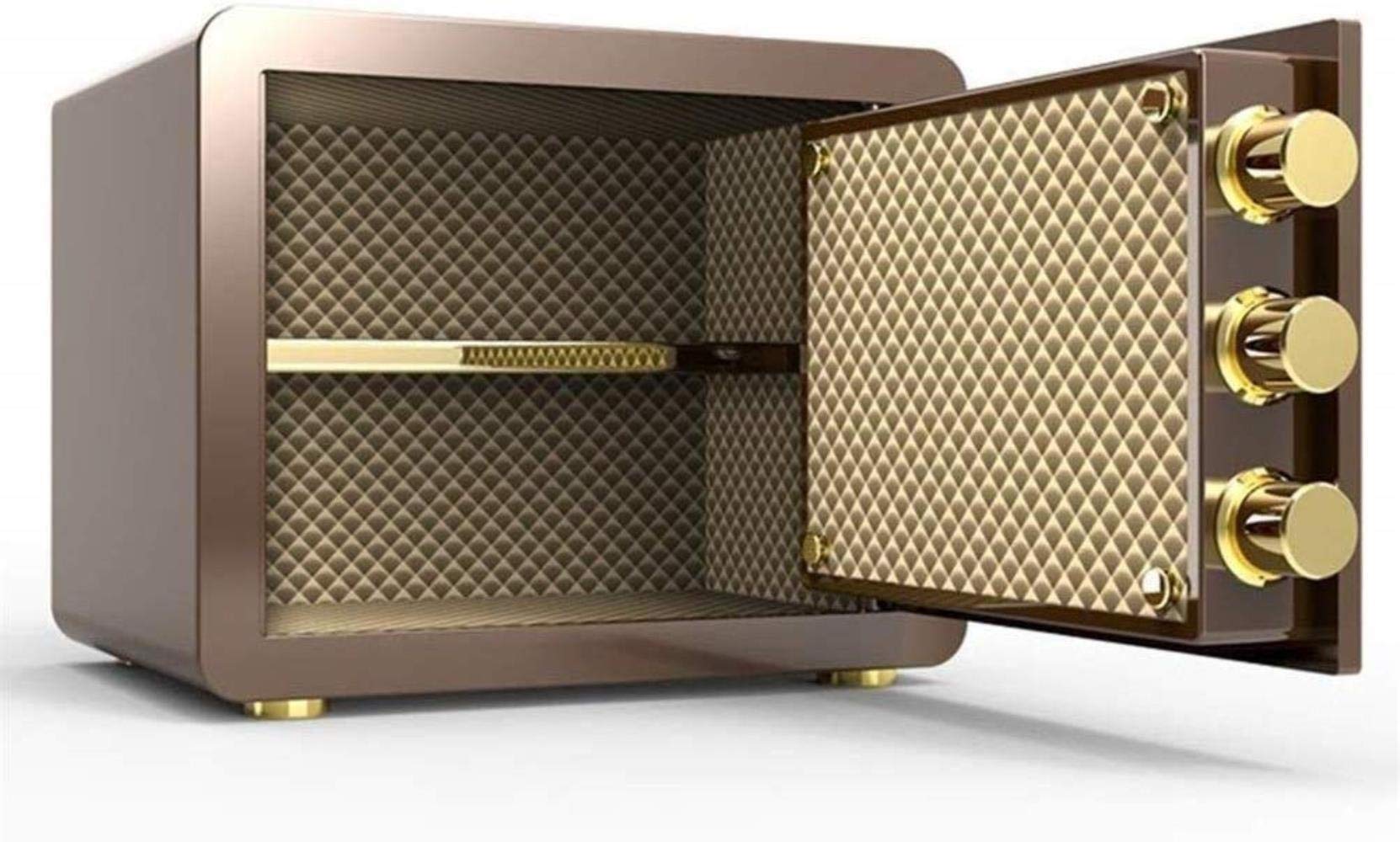 Caja de Seguridad Cajas Fuertes Cajas Fuertes Caja de Seguridad con Contraseña Electrónica para el Hogar/Black/38X30X30Cm
