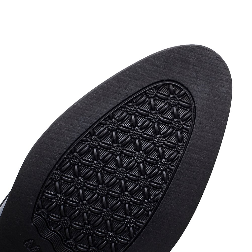 ANUFER Uomo Inteligente Punta Scarpe da Sera Allacciare Formale attività Commerciale Nozze Brogues Blu Marino P110 EU45