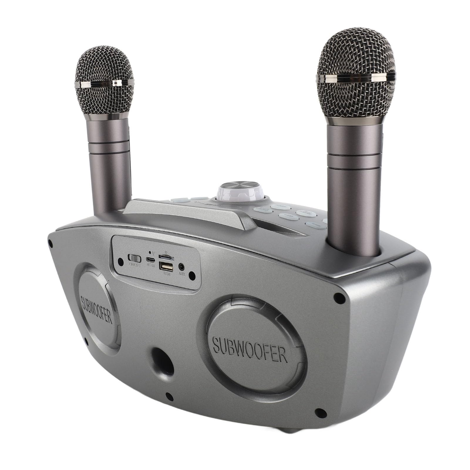 POENVFPO Famiglia Karaoke -Speaker Double Handhell ​​-Mikrofon Stereo per attività di Intrattenimento All'aperto a Casa (#2)