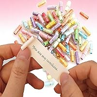 Vista 7 de Pastillas de mensaje de cápsula en botella, 110 píldoras de amor lindas para cumpleaños, Navidad, aniversario, día de San Valentín, relaciones