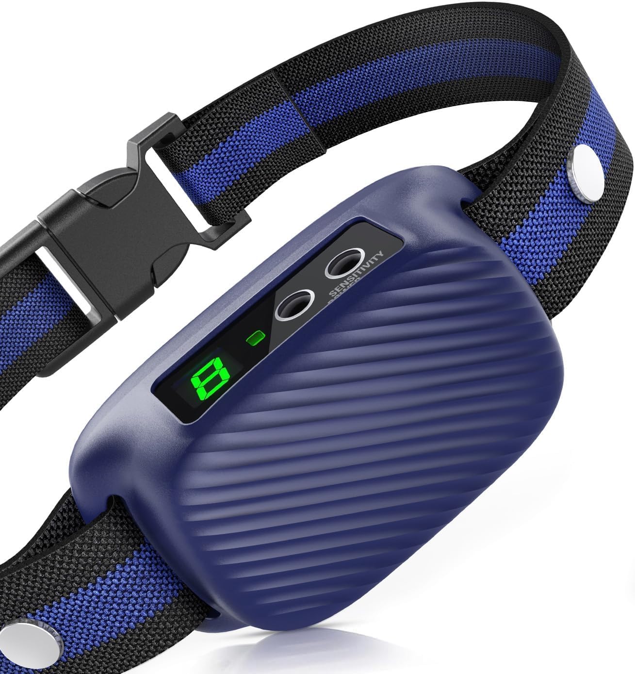 PRTRFLC Dog Bark Collar for Large Medium Dogs,Automatic Anti-Barking Collar with 8 Adjustable Sensitivity & 3 Effective Training Modes (Midnight)