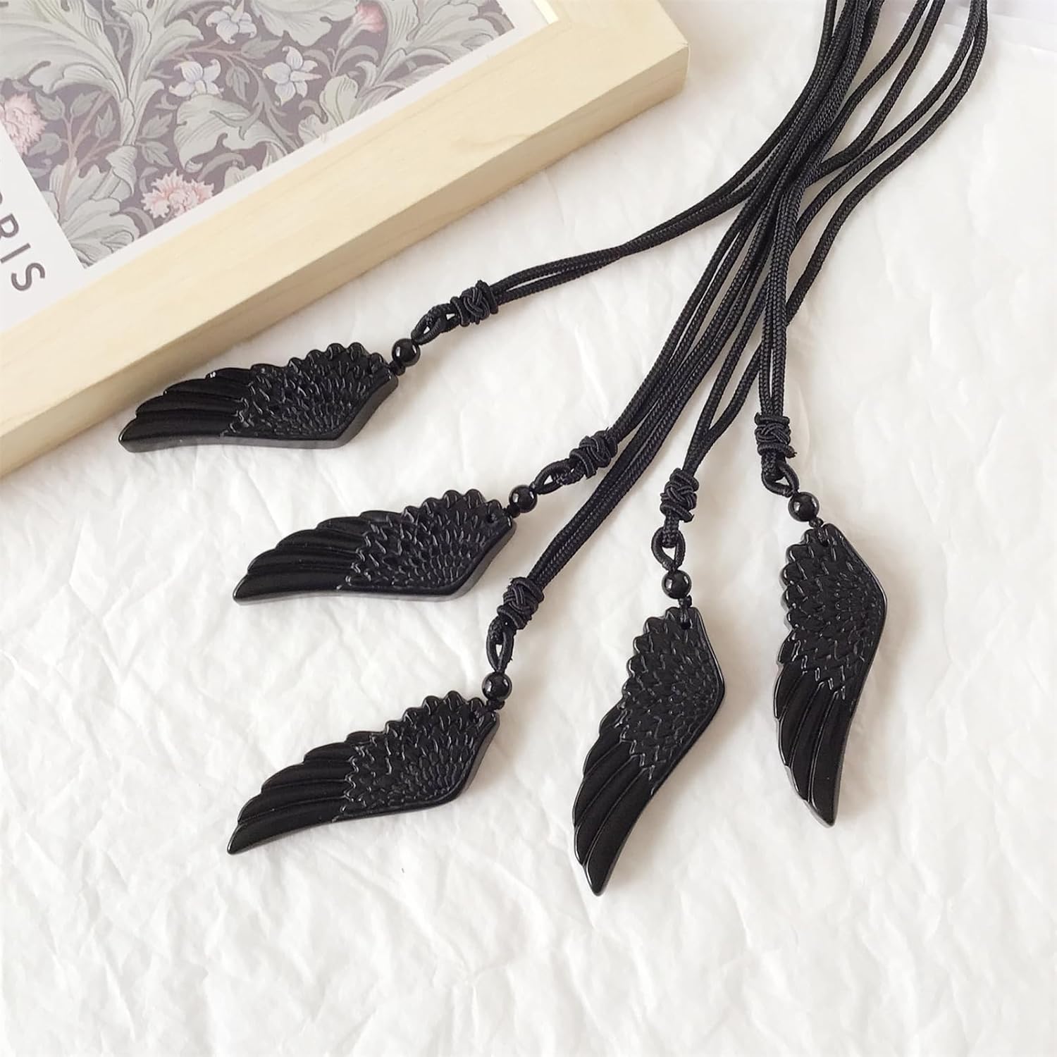 EDEN'S CALL Natural Carved Stone Pendant Necklace for Men and Women Adjustable Cord Crystal Stone Figurine Necklace - Image 4