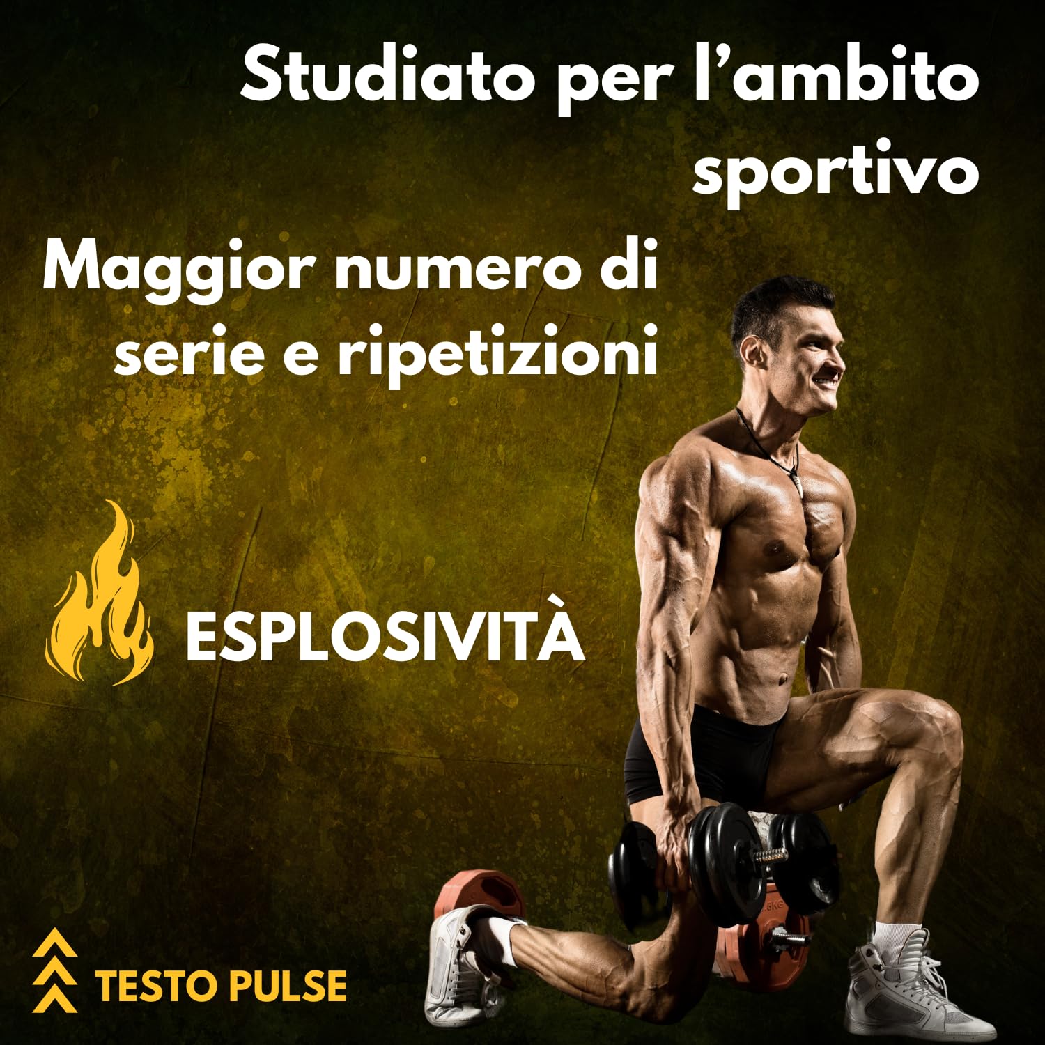 Testosterone Uomo | 180 Compresse | Azione Booster Rapida e Potente | Aumento Massa Muscolare Uomo I Alto dosaggio di Tribulus Terrestris, Maca Peruviana, Ashwaganda e ZMA, Testo Pulse