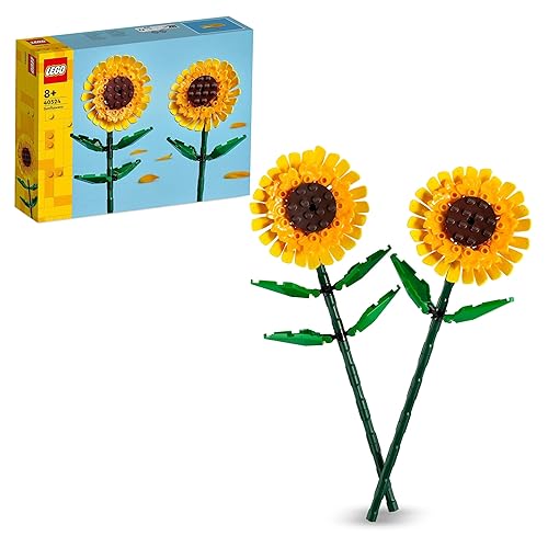 LEGO Botanicals Sunflowers - Yellow Faux Flowers Building Set - Gift for Mothers or Floral Home Decor for 8+ Year Old Girls and Teenagers - Botanical Collection - 40524 - TOY_BLOCK