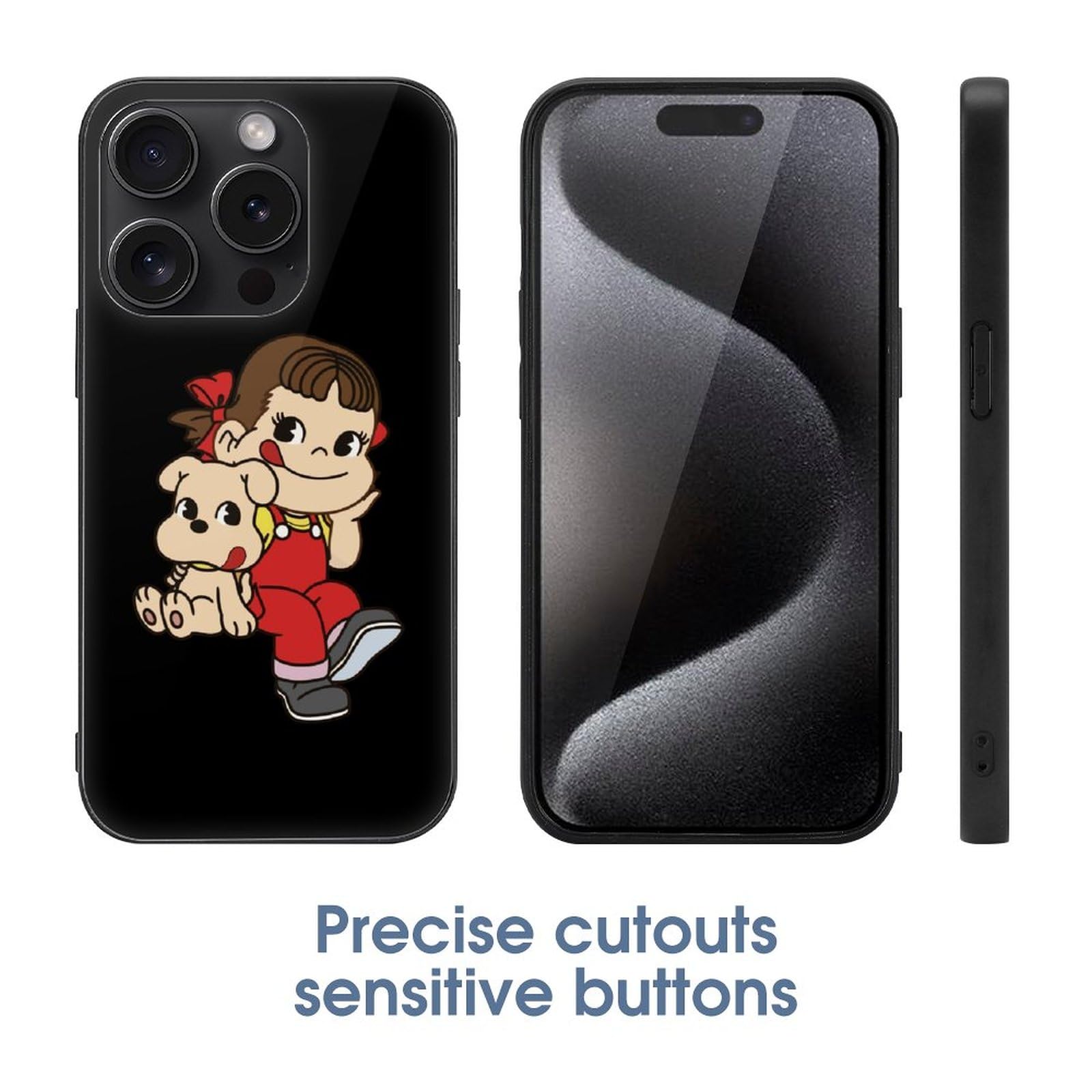 Amazon.co.jp: iPhone 15 Proケース ペコちゃん iPhone 15 Proカバー