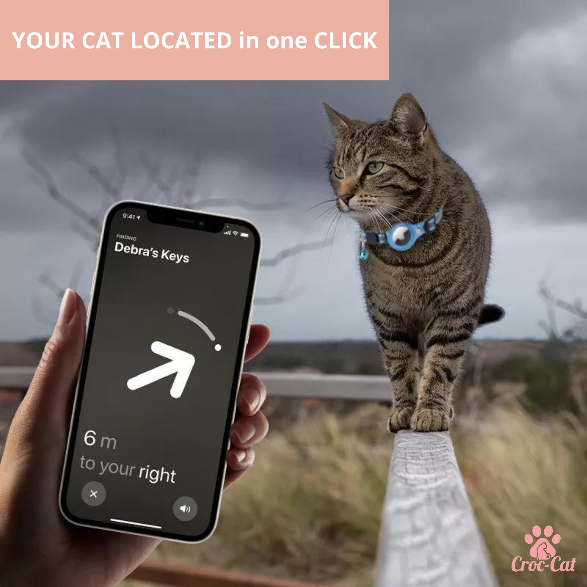 Cat Collar, Cat Accessories Compatible with Apple airtag - Image 2