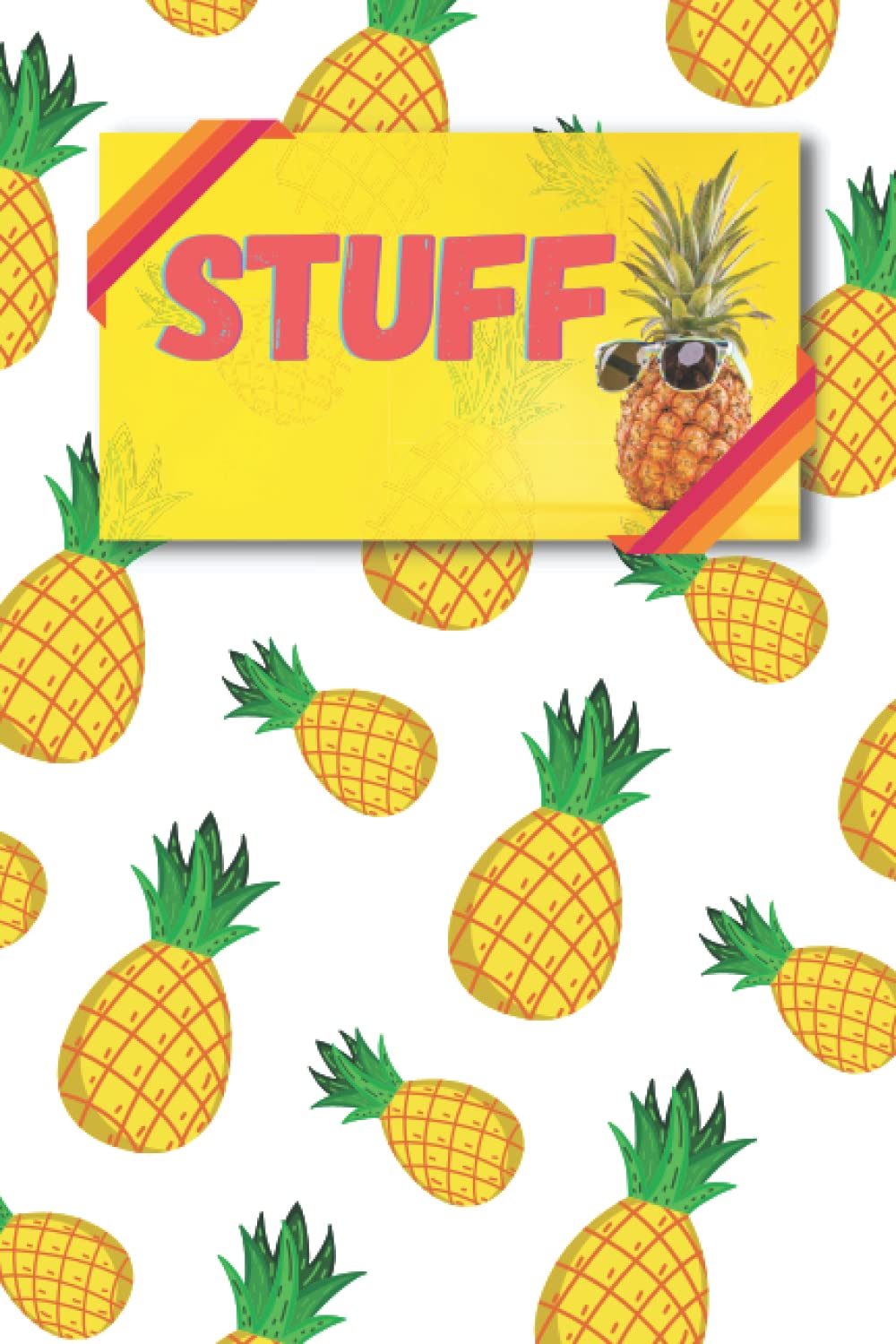 Pineapple Notebook 6x9 120 Pages on Lined Paper