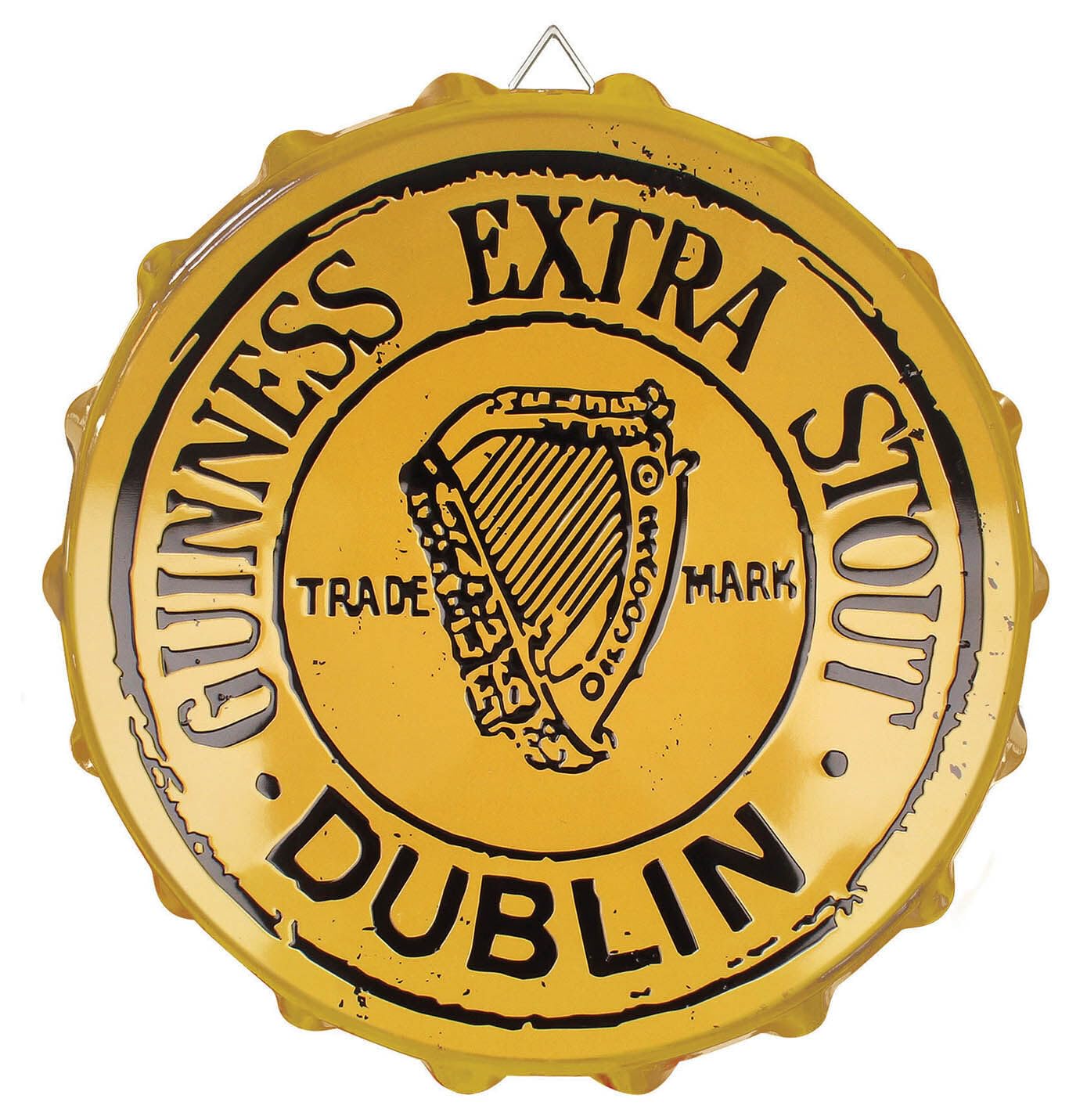 Guinness - Metal Sign Bottle Cap - Extra Stout Cream - 05718