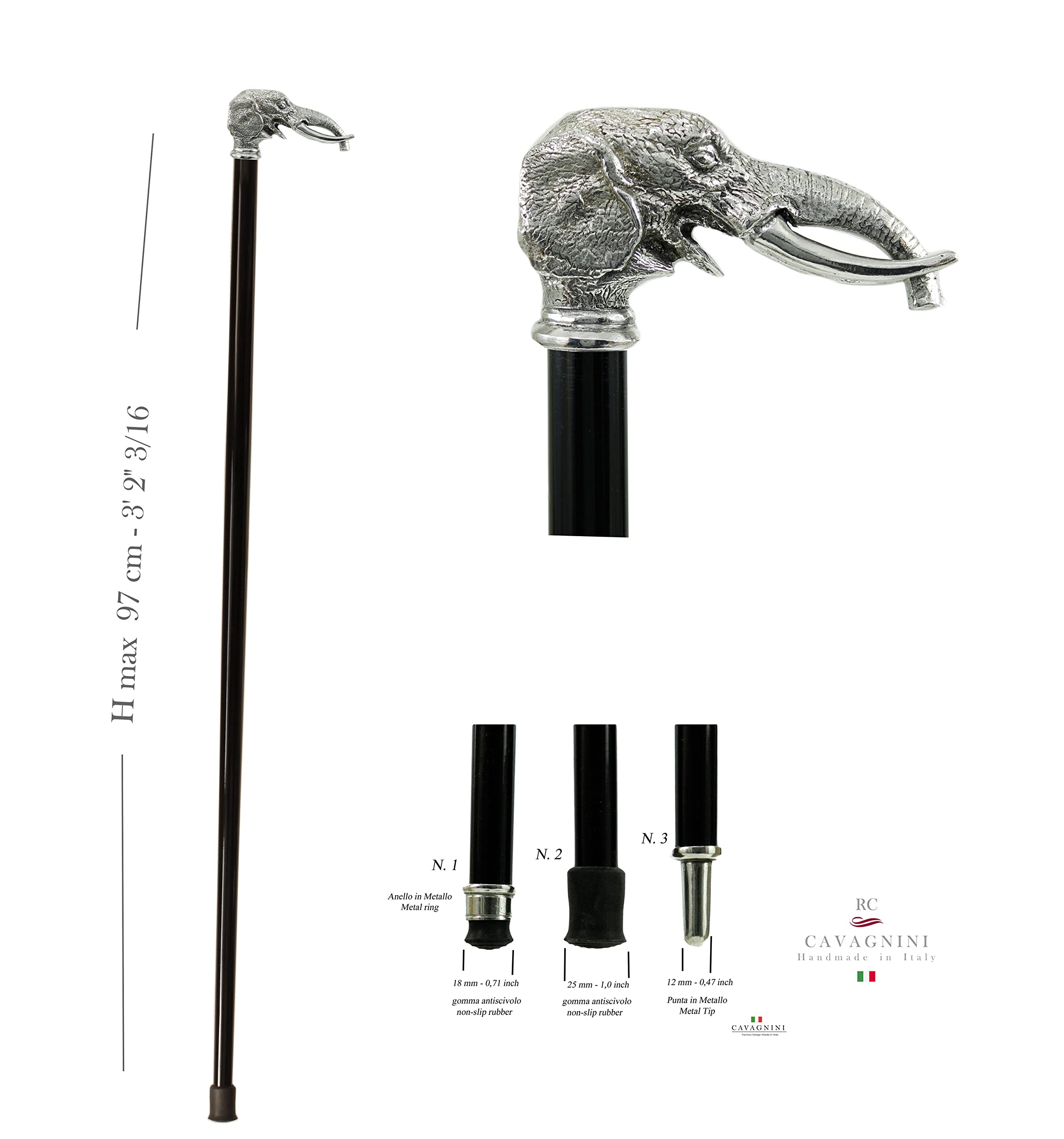 Bastón de Paseo Elegante Hombre en Madera Maciza con empuñadura clásica Personalizable.