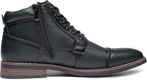 Miniatura 2 de Arkbird Botas de vestir para hombre, botas de tobillo clásicas de cuero genuino con cremallera lateral