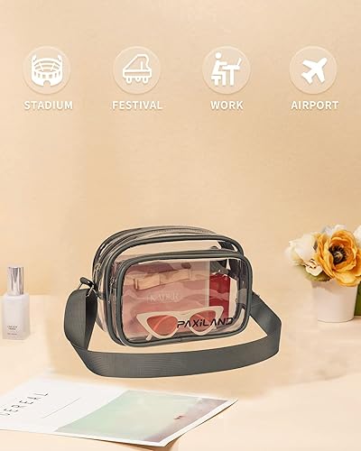 Miniatura 5 de Clear Bag Stadium Approved, Clear Purse for Stadium Concert Sport Event Work Travel Festival