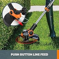 Vista 4 de WORX Cordless String Trimmer 20V 2 in 1 Trimmer and Edger WG162 (Battery & Charger Included)