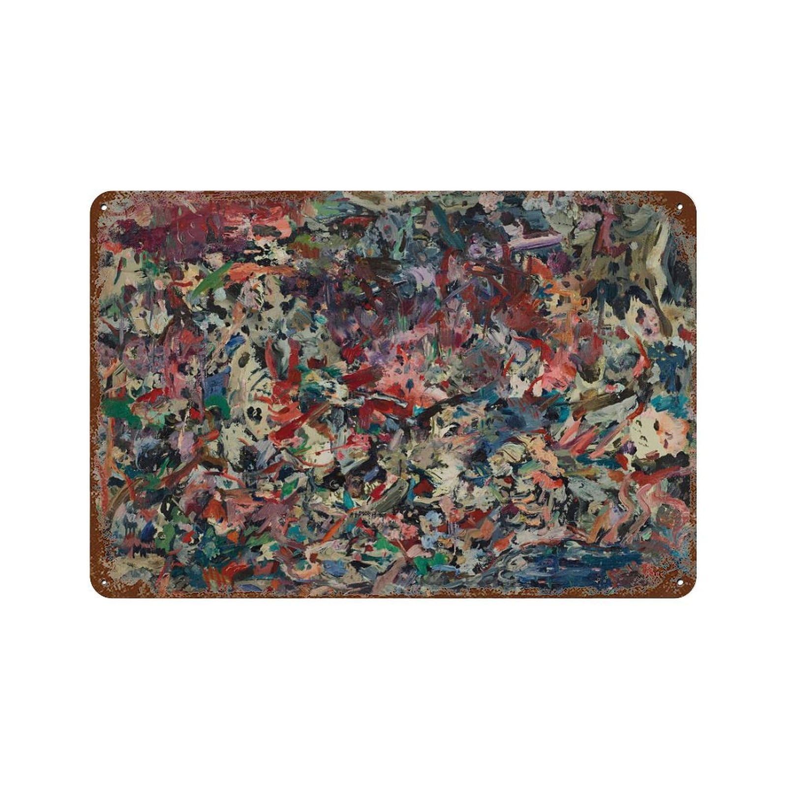 xiaoxiaoshen Jackson Pollock Abstract Expressionism Wall Decor Art Metal Tin Poster Modern Home Decor Art Home Bar Shop Decorations Vintage Sign 20x30cm