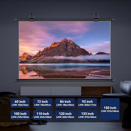 Miniatura 2 de Pantalla de proyector portátil para exteriores de alta calidad, 120 pulgadas, relación de aspecto 169, pantalla de alta definición, pantalla de