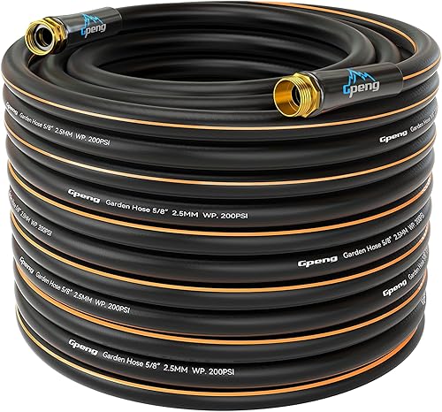 Gpeng Manguera de jardín expandible de 100 pies, manguera de agua flexible con boquilla de pulverización de 8 funciones con 40 capas de innovador