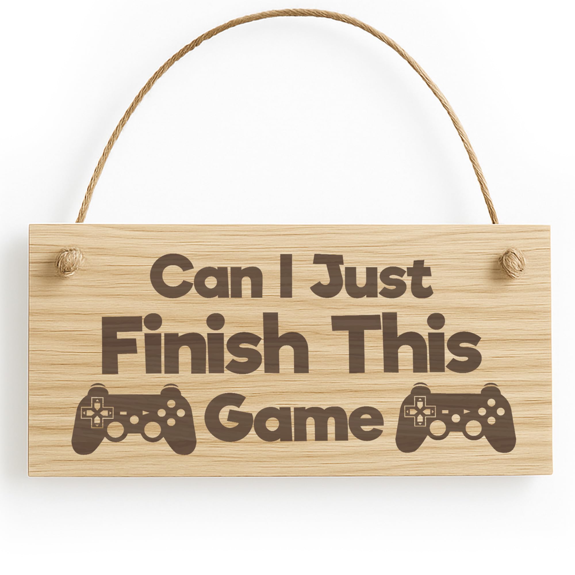 Red Ocean Gamer Gift Funny Gaming Sign For Bedroom Man Cave Hanging Wood Plaque Son Brother Dad Gift
