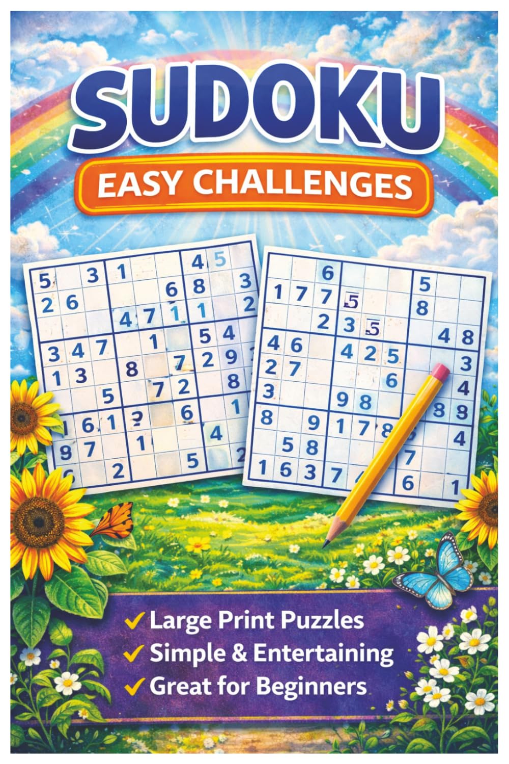 Sudoku Easy Challenges: Easy Sudoku Puzzles for Relaxation, Brain Training, and Fun (Sudoku Puzzle Collection)