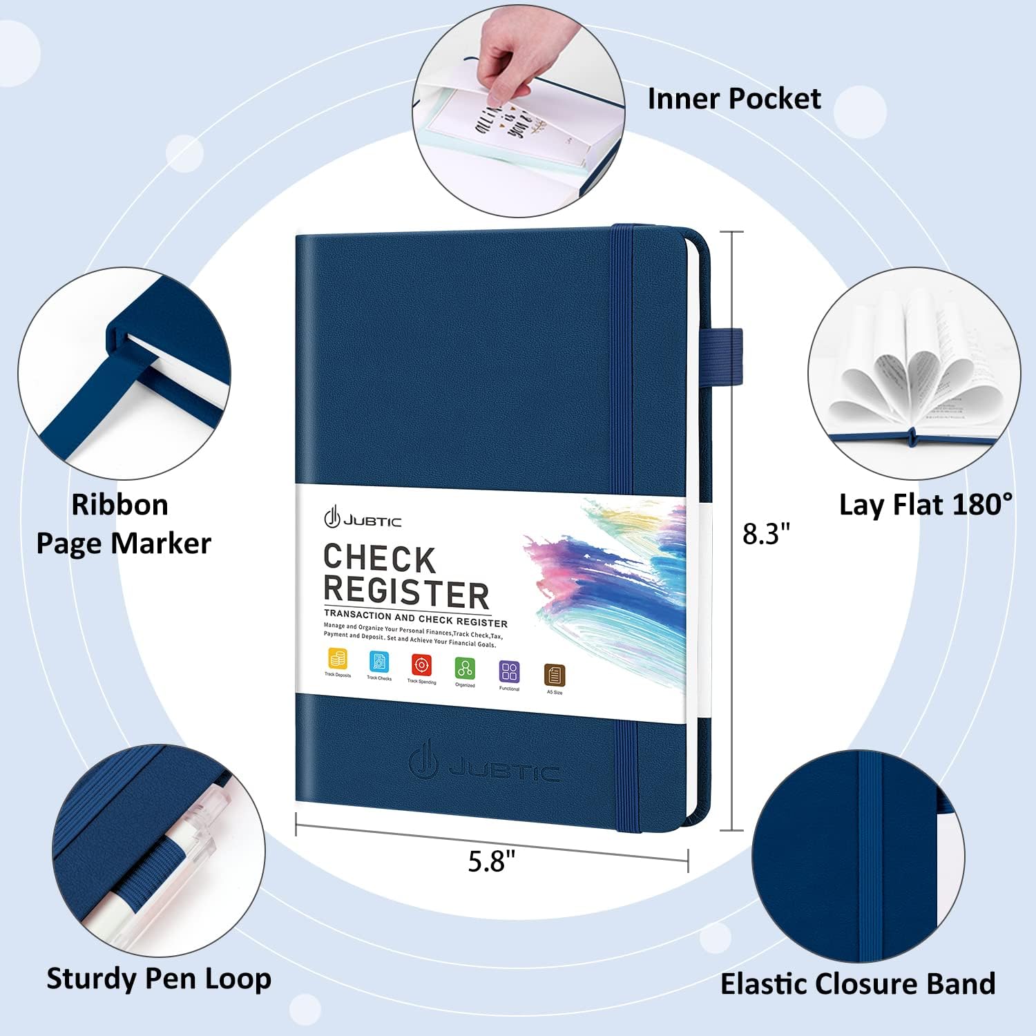 Master Your Finances: A Review of JUBTIC A5 Check Registers for Hassle-Free Budgeting