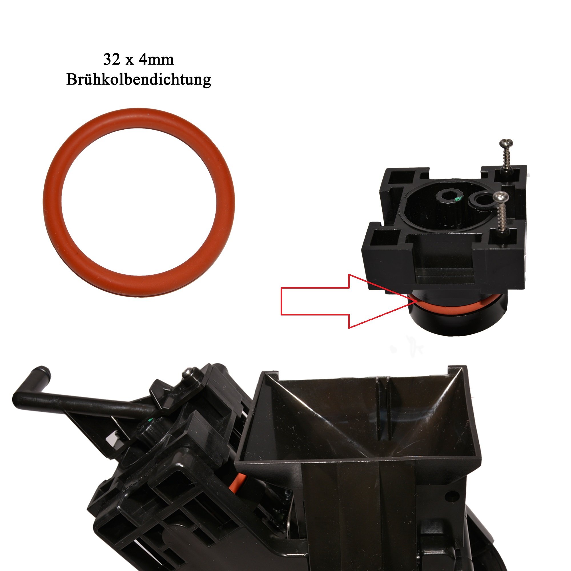 5 x set afdichtingen onderhoudsset O-ringen glazen bol voor het crèmeventiel van de zetgroep voor Saeco compatibel/vervanging voor Miele Gaggia Krups Solis Bosch König Rotel Set-7 van