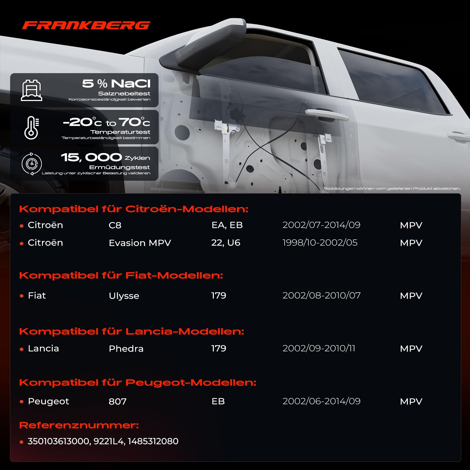 Frankberg Podnośnik okienny mechanizm podnośnika okna boczne okno uchwyt na okno silnik elektryczny podnośnik okien mechanizm podnośnika okiennego zamiennik # 350103613000