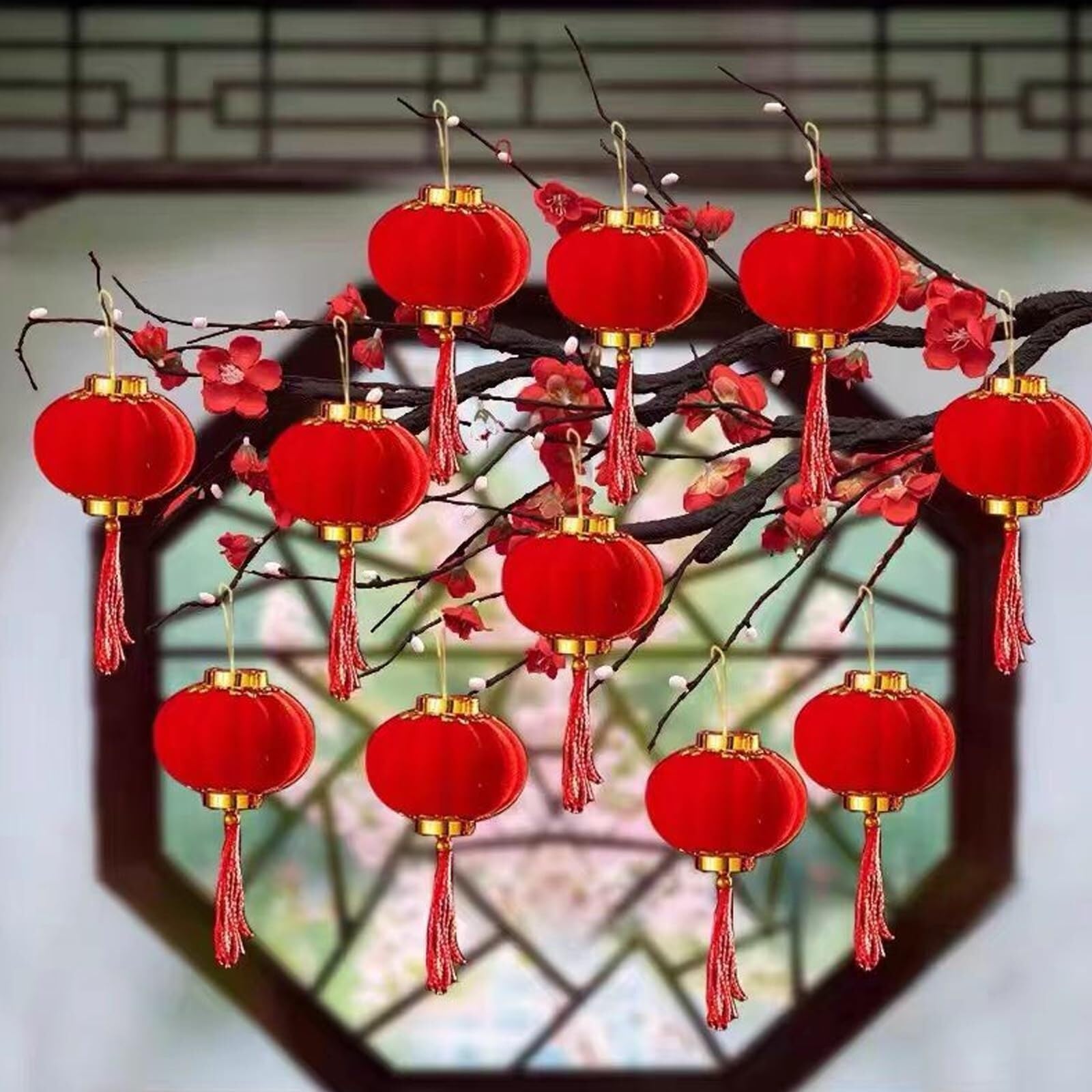 Lanterne di Carta Giardino Lanterne Cinesi Decorative for Capodanno, da Appendere alla Decorazione della Casa Interno Decorazioni(20pcs)